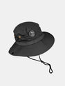 Palm Tree Pattern Bucket Hat With Chin Strap