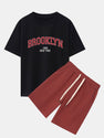 Brooklyn Print Drop Shoulder Oversize T-Shirt