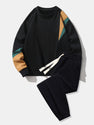 Color Block Crewneck Sweatshirt