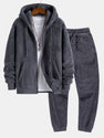 Basic Teddy Zip Up Hooded Coat