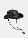 Palm Tree Pattern Bucket Hat With Chin Strap