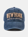 New York Embroidery Cotton Baseball Cap