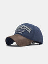 Capricorn Embroidery Washed Distressed Baseball Cap