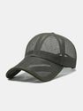 Solid Color Hollow Mesh Baseball Cap
