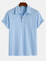 Knitted Geometric Rhombus Jacquard Polo