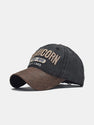 Capricorn Embroidery Washed Distressed Baseball Cap