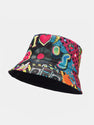 Nostalgic Classic 80s Party Graffiti Reversible Bucket Hat