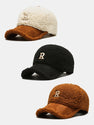 Plush Winter Warm Letter Baseball Cap