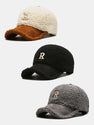Plush Winter Warm Letter Baseball Cap