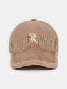 Letter R Embroidery Plush Baseball Cap