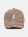 Letter R Embroidery Plush Baseball Cap
