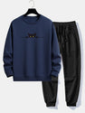 Black Cat Print Relax Fit Sweatshirt