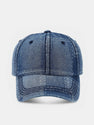Patch Denim Washed Baseball Cap