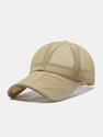 Solid Color Hollow Mesh Baseball Cap