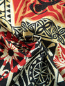 Palm Tree Turtle Ethnic Geometry Print Button Up Shirt & Shorts