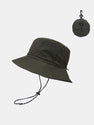 Stowable Quick-drying Bucket Hat With Chin Strap