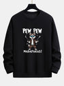 PEW PEW MADAFAKAS Wolf Print Relax Fit