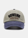 Sewing Slogan Embroidery Washed Baseball Cap