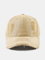 Solid Color New York Embroidery Cotton Washed Distressed Baseball Cap
