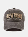 New York Embroidery Cotton Baseball Cap