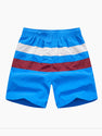 Man Colorblock Spliced Swim Shorts