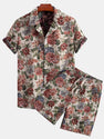 Floral Jacquard Cuban Shirt & Shorts.