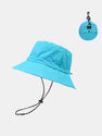 Stowable Quick-drying Bucket Hat With Chin Strap