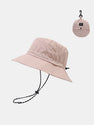 Stowable Quick-drying Bucket Hat With Chin Strap