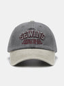 Sewing Slogan Embroidery Washed Baseball Cap
