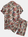 Floral Jacquard Cuban Shirt & Shorts.