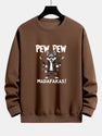 PEW PEW MADAFAKAS Wolf Print Relax Fit
