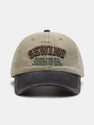 Sewing Slogan Embroidery Washed Baseball Cap