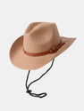 Western Cowboy Style Sun Visor Breathable Straw Hat