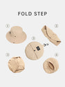 Stowable Quick-drying Bucket Hat With Chin Strap