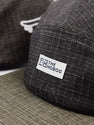 Hip Hop Slogan Patch Plaid Baseball Cap