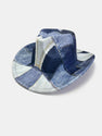 Contrast Denim Western Cowboy Hat