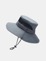 Summer Mesh Breathable Outdoor Mountaineering Big Brim Bucket Hat