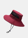 Summer Mesh Breathable Outdoor Mountaineering Big Brim Bucket Hat