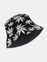 Maple Leaf Print Cotton Bucket Hat