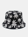 Maple Leaf Print Cotton Bucket Hat