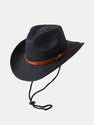 Western Cowboy Style Sun Visor Breathable Straw Hat