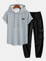 Quilted Waffle Jacquard Overshirt & Drawstring Waffle Jogger Pants