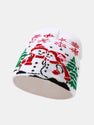 Snowman Couple Pattern Jacquard Knitted Hat