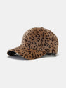 Leopard Pattern Plush Baseball Cap