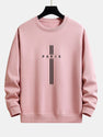 Paris Stripe Print Relax Fit