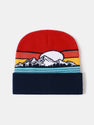 Mountains Pattern Jacquard Warm Knit Beanie Hat