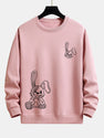 Smiling Bunny Print Relax Fit