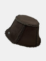 Faux Suede Plush Bucket Hat