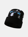Polar Bear Jacquard Pattern Neutral Warm Curled Knitted Hat