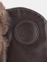 Faux Leather Plush Aviator Trooper Trapper Hat